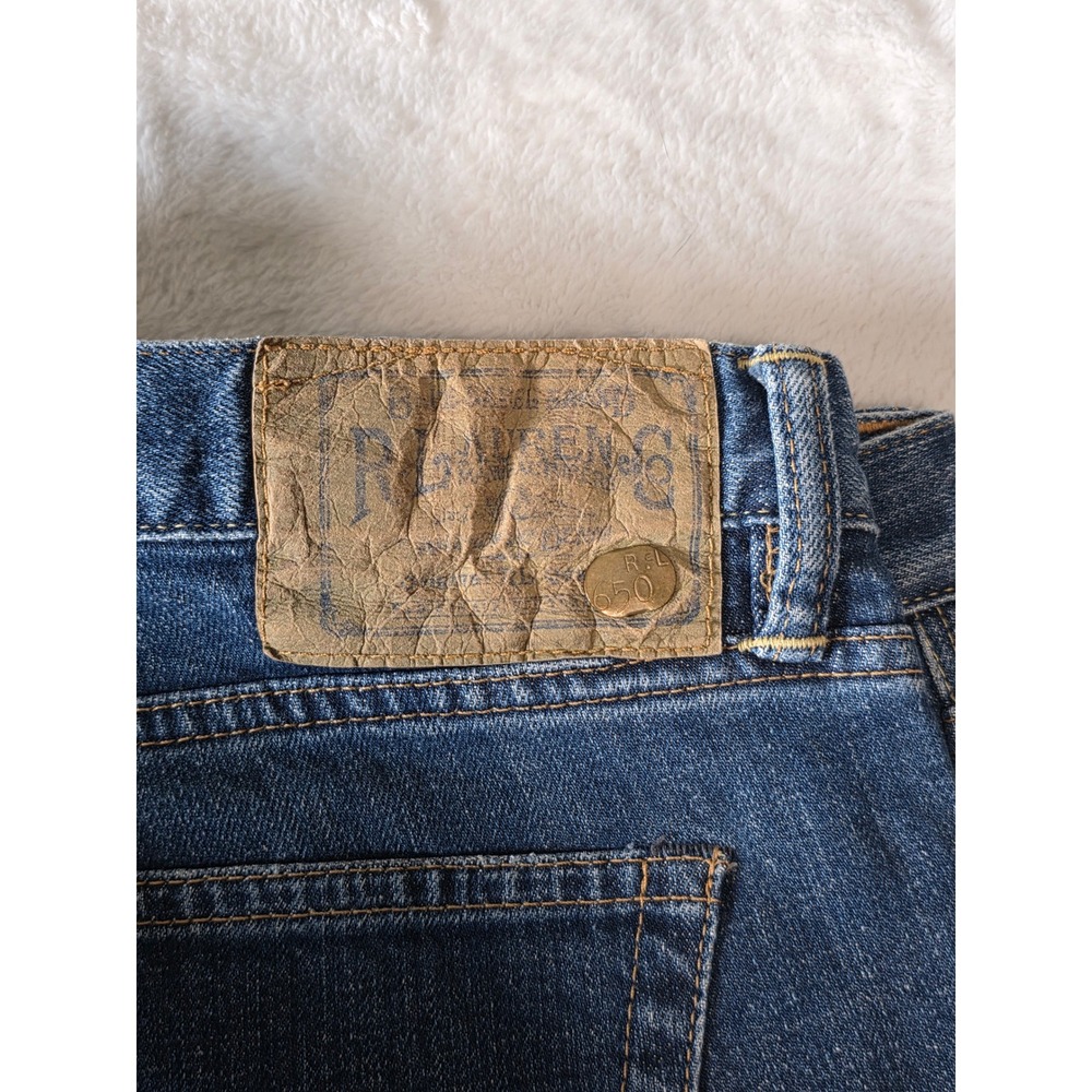 Ralph Lauren 650 Thompson Straight Leg Blue Denim Jeans 32x32 Med Wash Stretch - Picture 4 of 12
